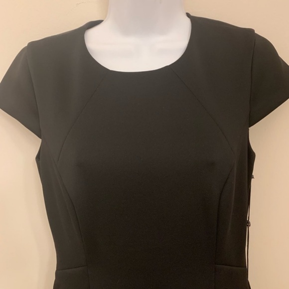 Vince Camuto Black Laser CutFlare Scuba Dress NWT - Picture 4 of 6